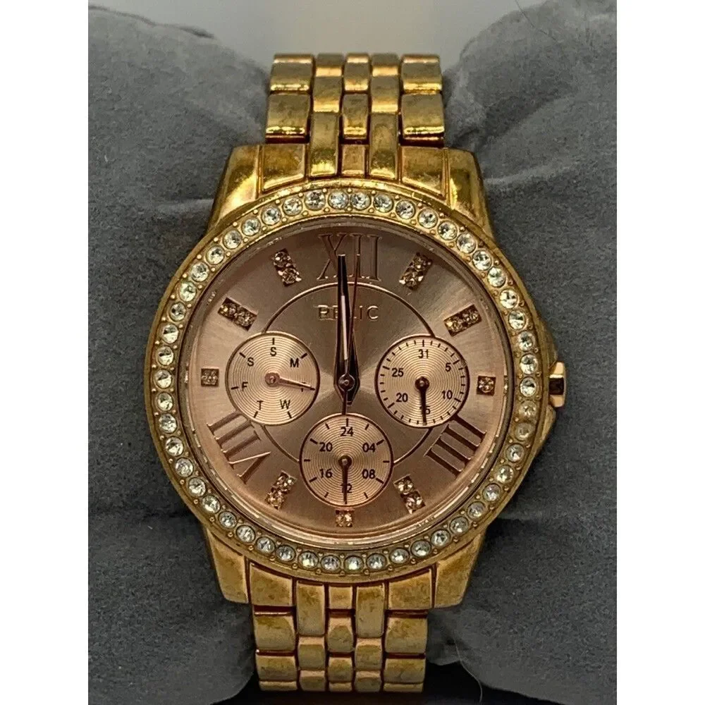 Relic ZR1755 Women Gold Stainless Steel Analog Rose Gold Dial Wrist Watch KL177